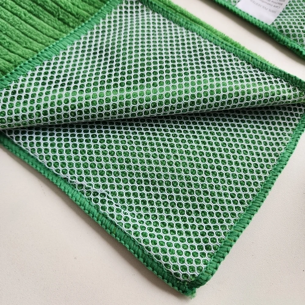 New Kitchen Towel Gift Set Pineapple Design Green & White 7 pc set packaging